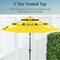 Best Choice Products 10ft 3-Tier Patio Umbrella, Market Sun Shade w/ Tilt Adjustment, Easy Crank